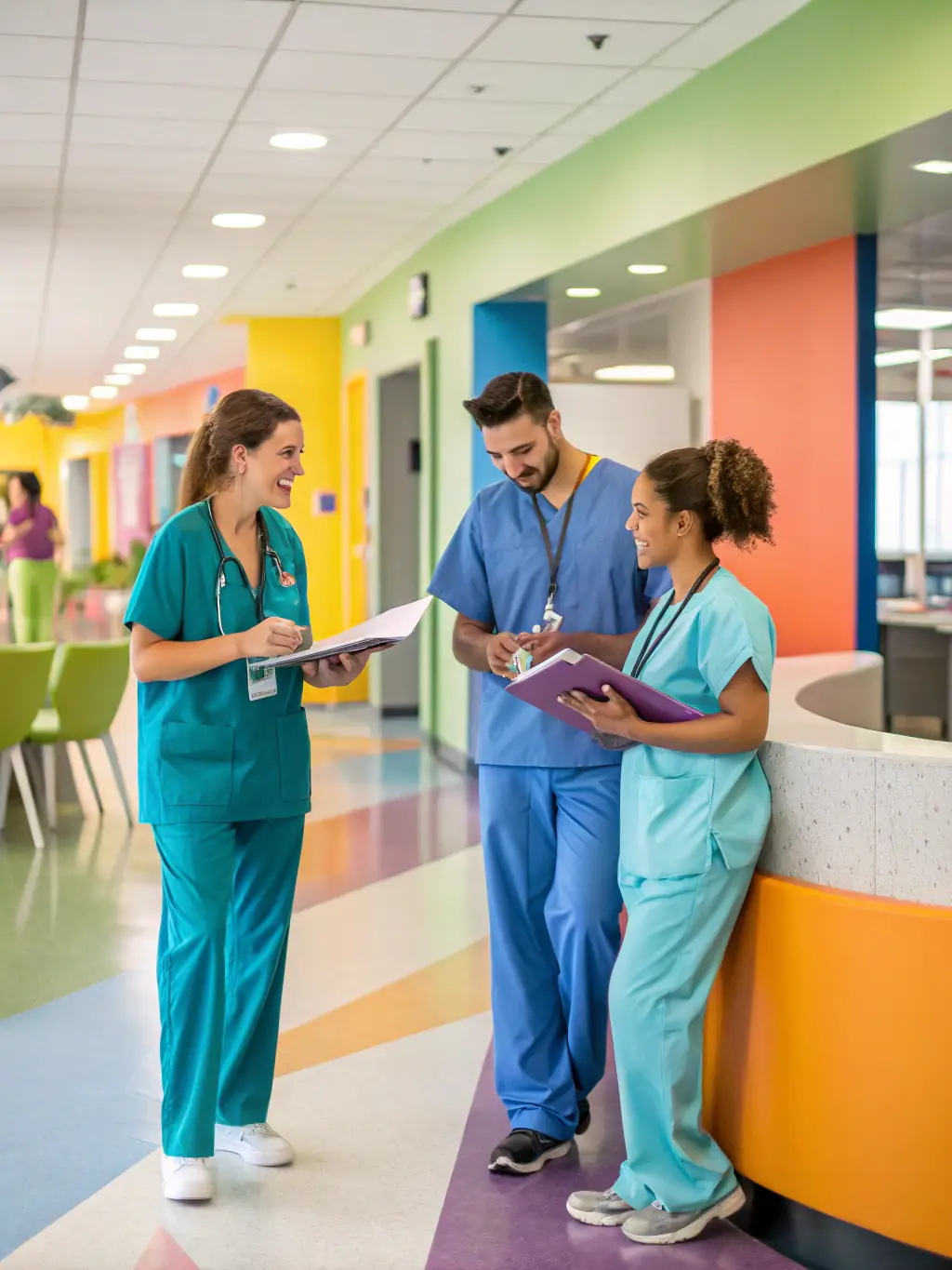 A modern hospital interior with advanced medical equipment and healthcare professionals, representing the importance of Medical Services and Originals Group's investment in healthcare solutions.